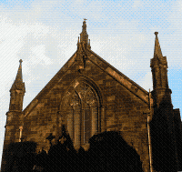 Neugotische Kirche in Edinburgh