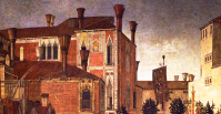 Gentile Bellini, Das Wunder am Brückenkreuz von San Lorenzo, Detail