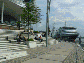 Terrasse hinter den Unileverhaus