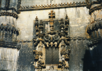 Fenster am Convento de Cristo, Tomar, Portugal